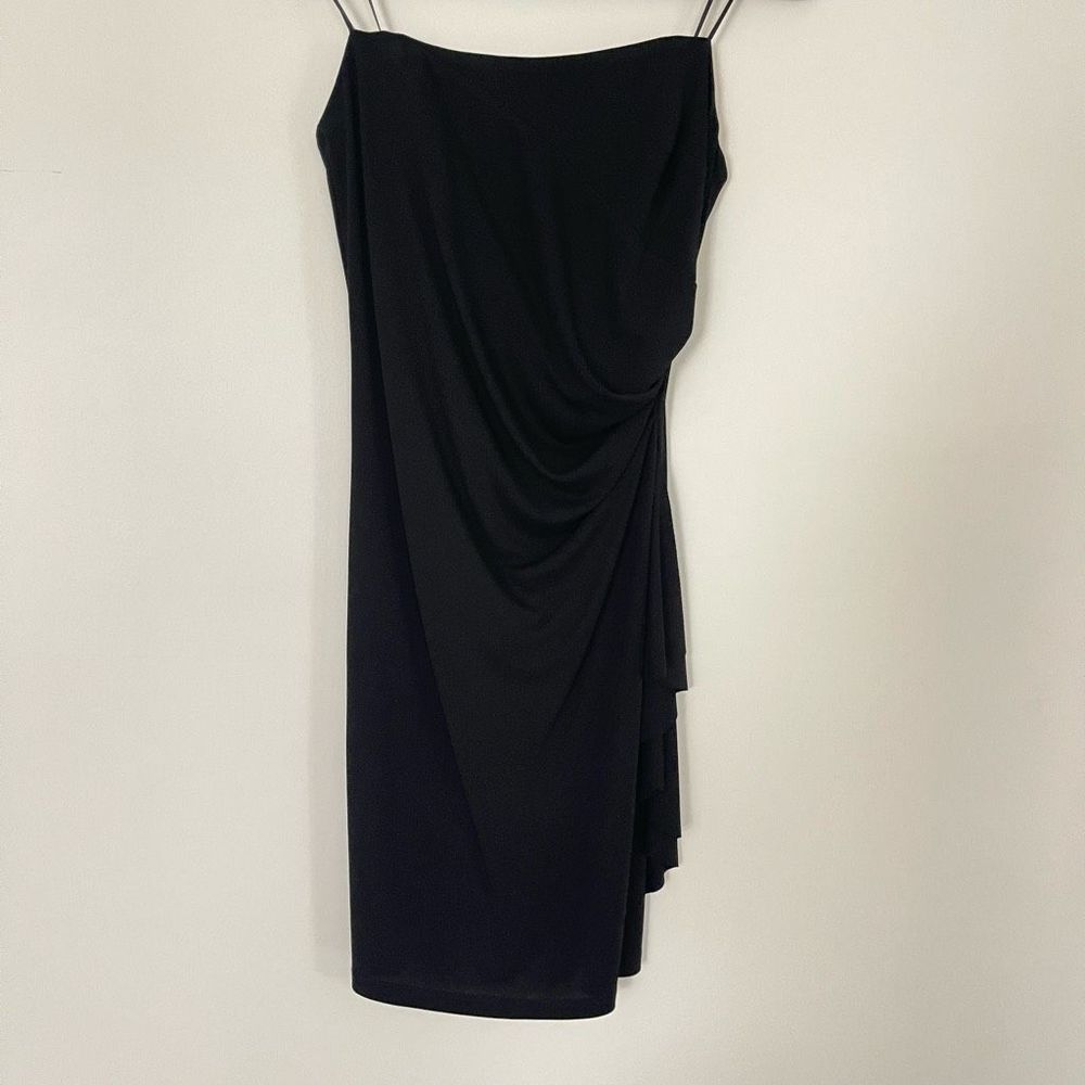 Cache NWT  Mini Bodycon Strapless Black Cocktail Zipper Back Dress Size M